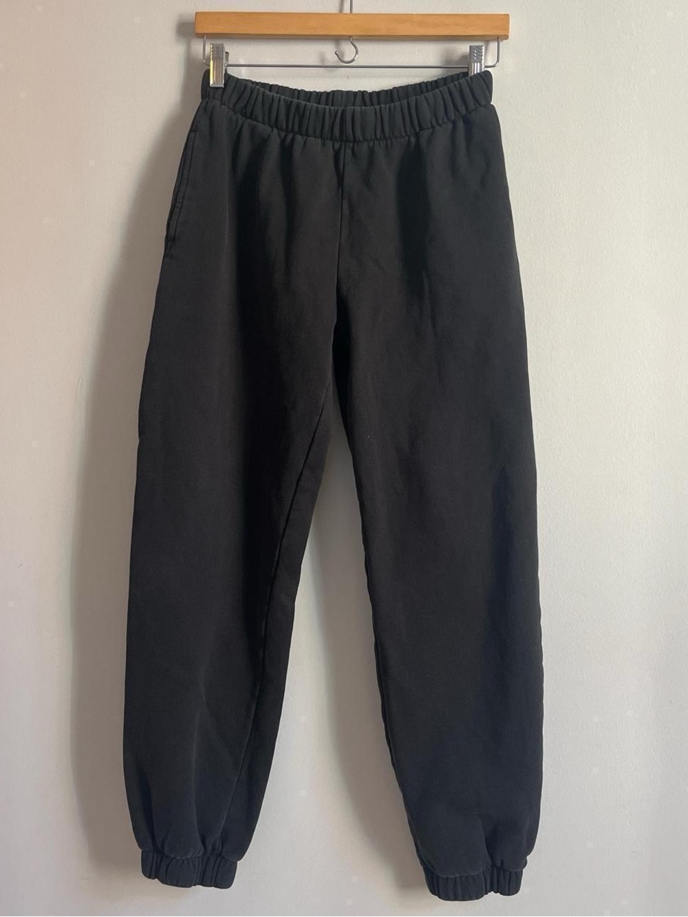 Brandy Melville Black Elastic-Waist Joggers